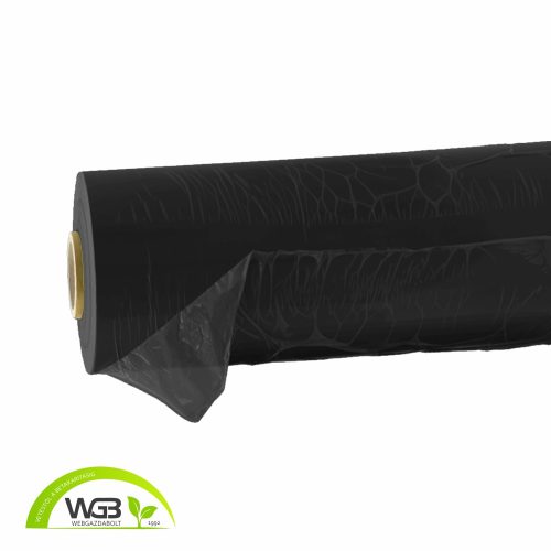 Talajtakaró fólia - fekete - 0,5m x 0,03mm x 500m UV Stabil