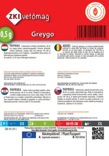 Paprika Greygo 0,5 g ZKI